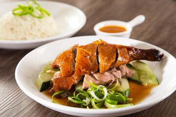 roast duck rice, popular of hawker food