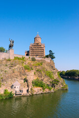 Metekhi Church on the bank of Kura River, Tbilisi, Georgia © Danita Delimont