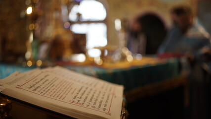 old book with cross
