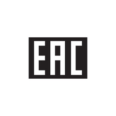 EAC mark icon symbol sign vector