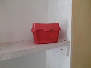 red plastic box