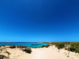 beach and blue sky