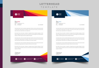 Professional Letterhead template design, Official and business letterhead design.