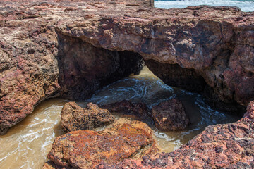 rock in the sea