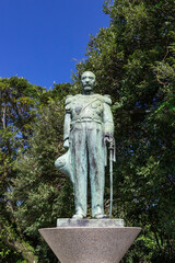 Obraz premium 多賀山公園東郷平八郎元帥銅像 鹿児島県鹿児島市