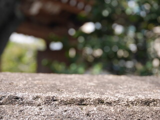 お寺の石垣