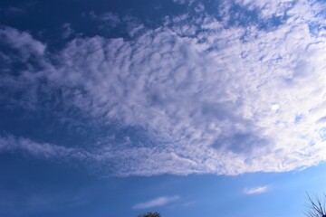 blue sky with clouds
