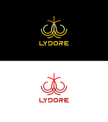 Lydore logo template, Vector logo for business and company identity 