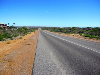 Long road in Kalbarri, Western Australia