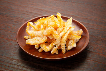 柚子ピールの砂糖漬