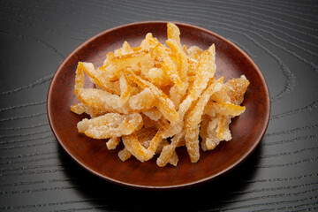 柚子ピールの砂糖漬