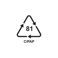 C-PAP mark icon symbol sign vector