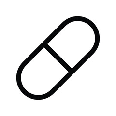 pill capsule icon vector