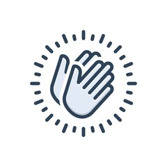 Obraz premium Color illustration icon for appreciate 