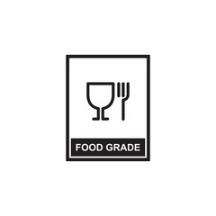 food grade packaging icon symbol sign vector