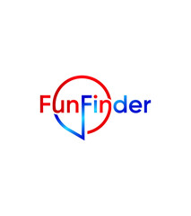 Fun finder logo template, Vector logo for business and company identity 