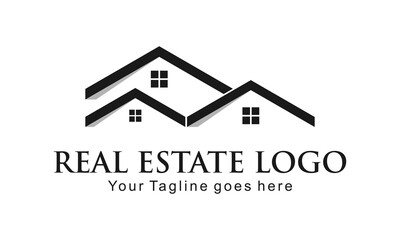 Real estate house vector logo