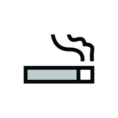 smoking area icon vector