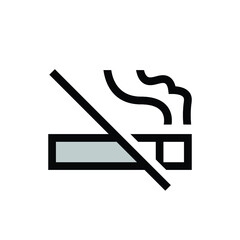 no smoking sign icon vector