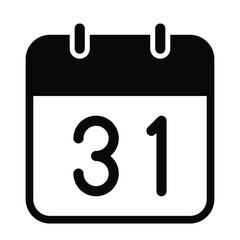 calendar date icon vector