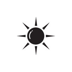 Fototapeta premium sun icon symbol sign vector