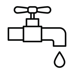 water faucet icon vector
