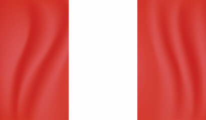 Grunge Peru flag. Peru flag with waving grunge texture.