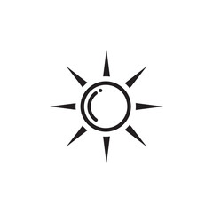 sun icon symbol sign vector
