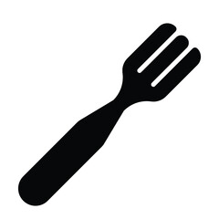 fork icon, kitchen utensil vector