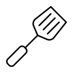 spatula icon, kitchen utensil vector