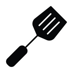 spatula icon, kitchen utensil vector