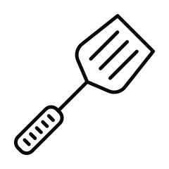 spatula icon, kitchen utensil vector