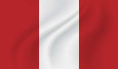 Naklejka premium Grunge Peru flag. Peru flag with waving grunge texture.