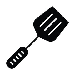 spatula icon, kitchen utensil vector