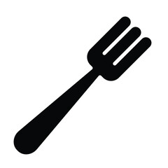 fork icon, kitchen utensil vector