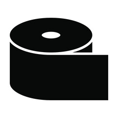toilet paper roll icon vector