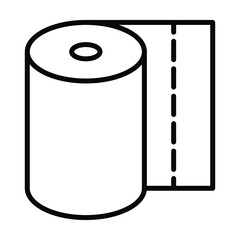 toilet paper roll icon vector