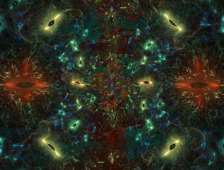 Imaginatory fractal background Image