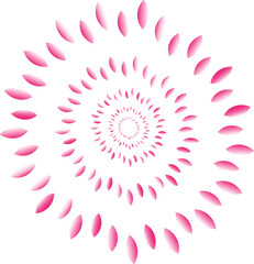 Spiral flower petal abstract design in pink color for multipurpose use like website, paper print, tiles texture, banner, poster, logo templates