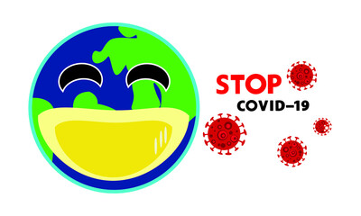 Protective face mask against and stop corona virus,Covid-19.