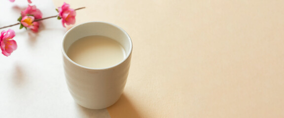 Japanese drink, Amazake. 日本の飲み物。甘酒。