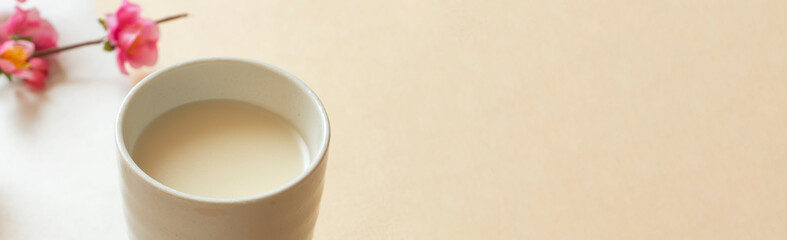 Japanese drink, Amazake. 日本の飲み物。甘酒。