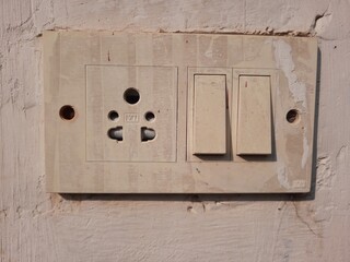 electrical outlet on a wall
