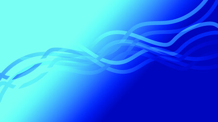 Abstract blue background with  curving or bending feel design
