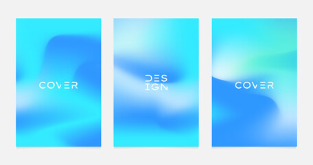 Trendy mesh minimal abstract covers set. Vector EPS 10