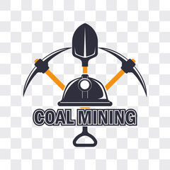 coal mining insignia. vector illustration