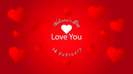 valentine day background. Vector card 