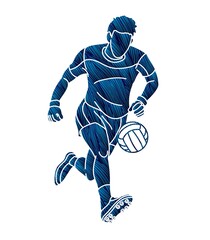 Gaelic Football Male Player Vector