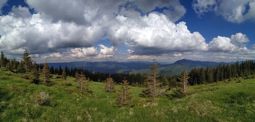 panorama of the mountains