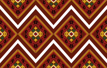 Colorful tribal  geometric seamless pattern Ethnic vector textures, traditional ornaments, designs for pattern fabrics, rugs, backgrounds, skirts, cushions and more.